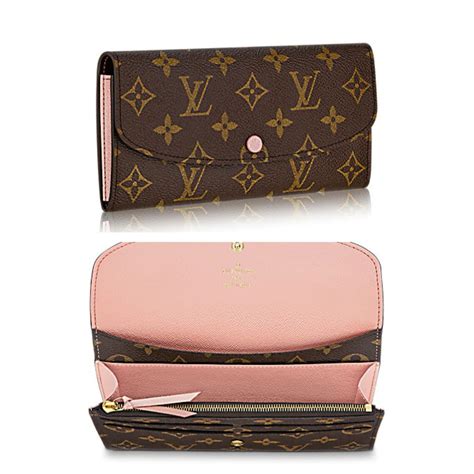 lv emilie wallet replica|louis vuitton wallet pink inside.